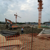 Clôture de construction de jardin vert amovible