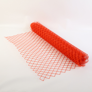 Maille de diamant de clôture de neige de clôture en plastique de couleur orange de 4FT X50FT