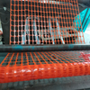 Clôture de sécurité extérieure orange durable